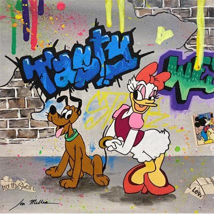 Peinture Tasty Daisy par Miller Jen  | Tableau Street Art icones Pop