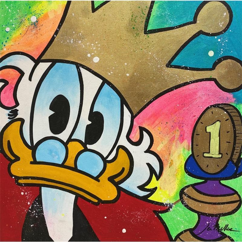 Peinture Neon Piscou par Miller Jen  | Tableau Street Art Icones Pop