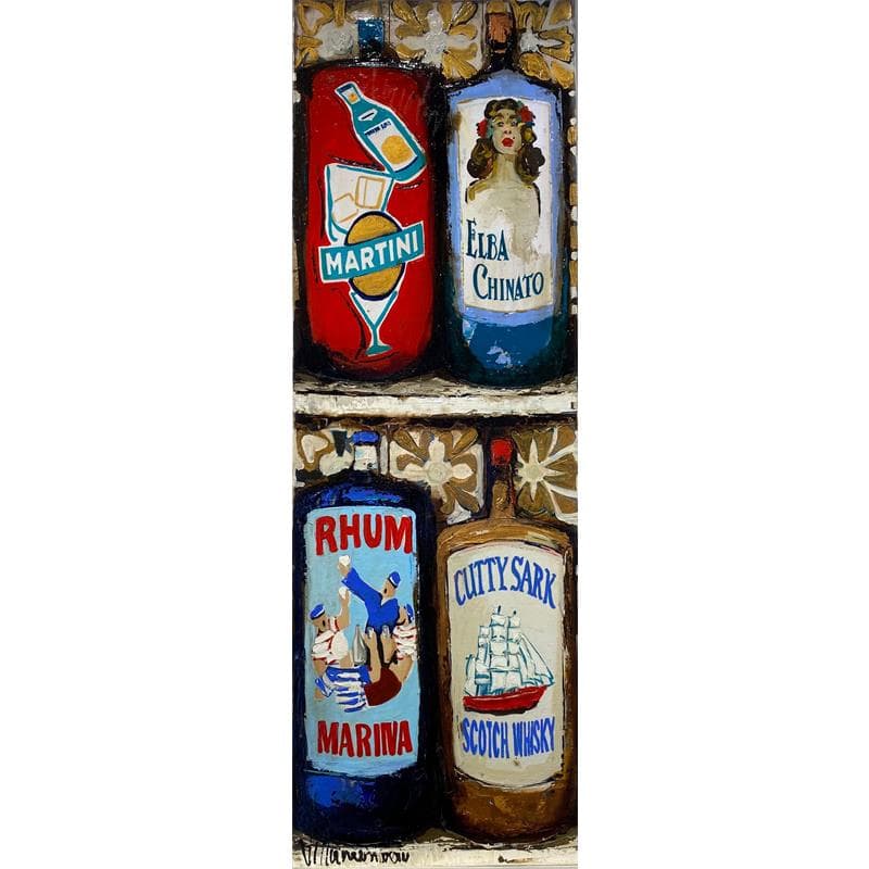 Peinture Bodega par Villanueva Puigdelliura Natalia | Tableau Figuratif Huile Natures mortes