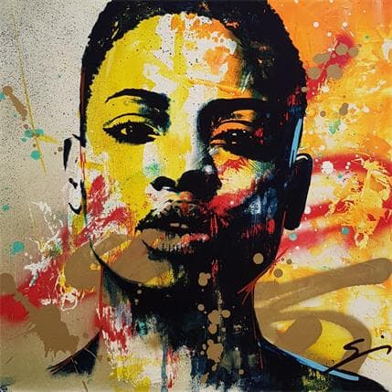 Gemälde Kevin Zape von Mestres Sergi | Gemälde Pop-Art Graffiti Pop-Ikonen