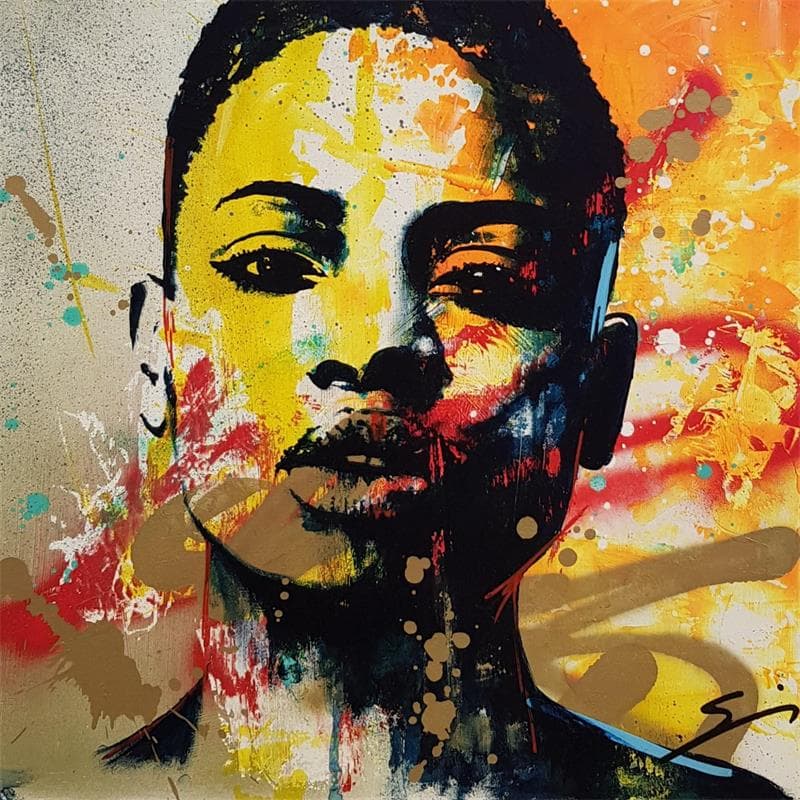 Pintura Kevin Zape por Mestres Sergi | Pintura Pop art Iconos pop Graffiti