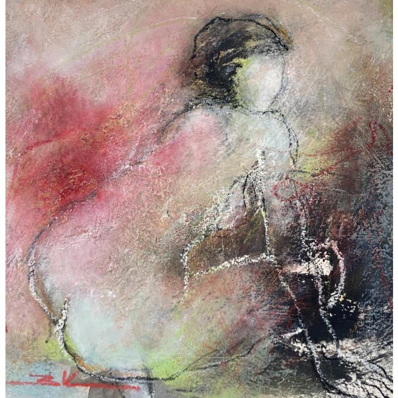 Painting Le rôle du jour by Kerbastard Béatrice | Painting Figurative Nude Acrylic