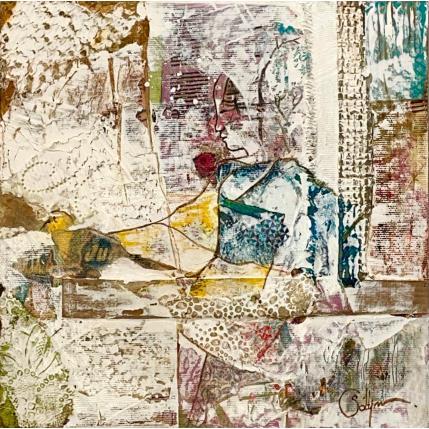 Peinture Messager par Sablyne | Tableau Art Singulier Acrylique Portraits