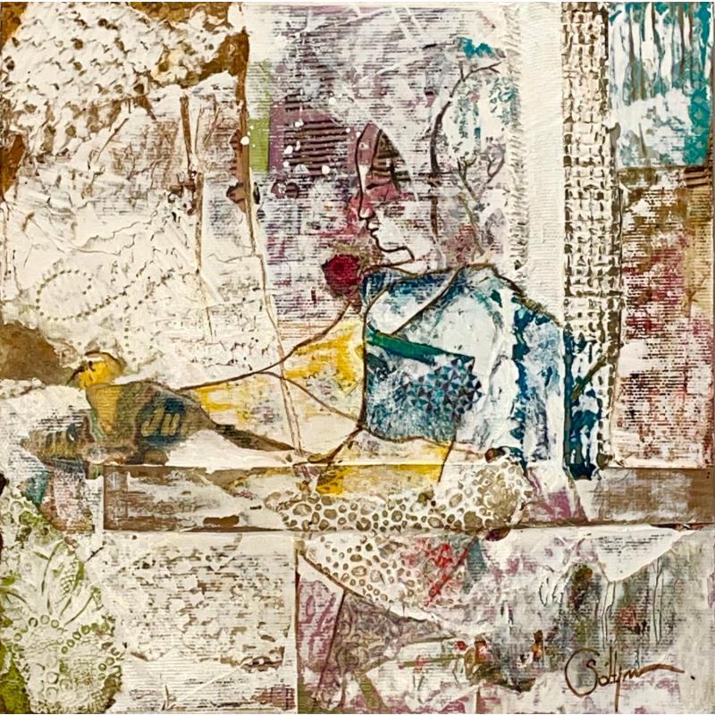 Peinture Messager par Sablyne | Tableau Art Singulier Portraits Acrylique