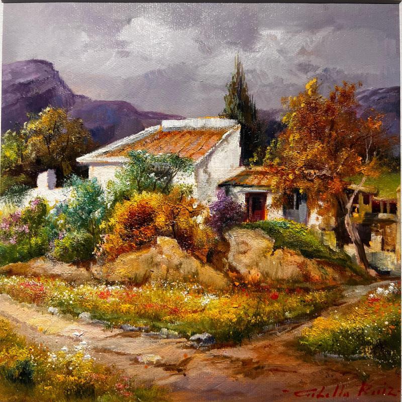 Peinture Casa de mi tio par Cabello Ruiz Jose | Tableau Figuratif Portraits Icones Pop Huile