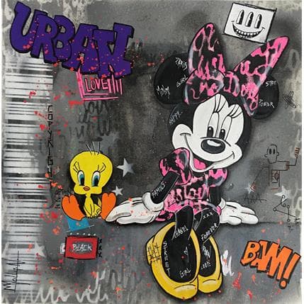 Peinture Mimi par Molla Nathalie  | Tableau Pop-art Acrylique Icones Pop