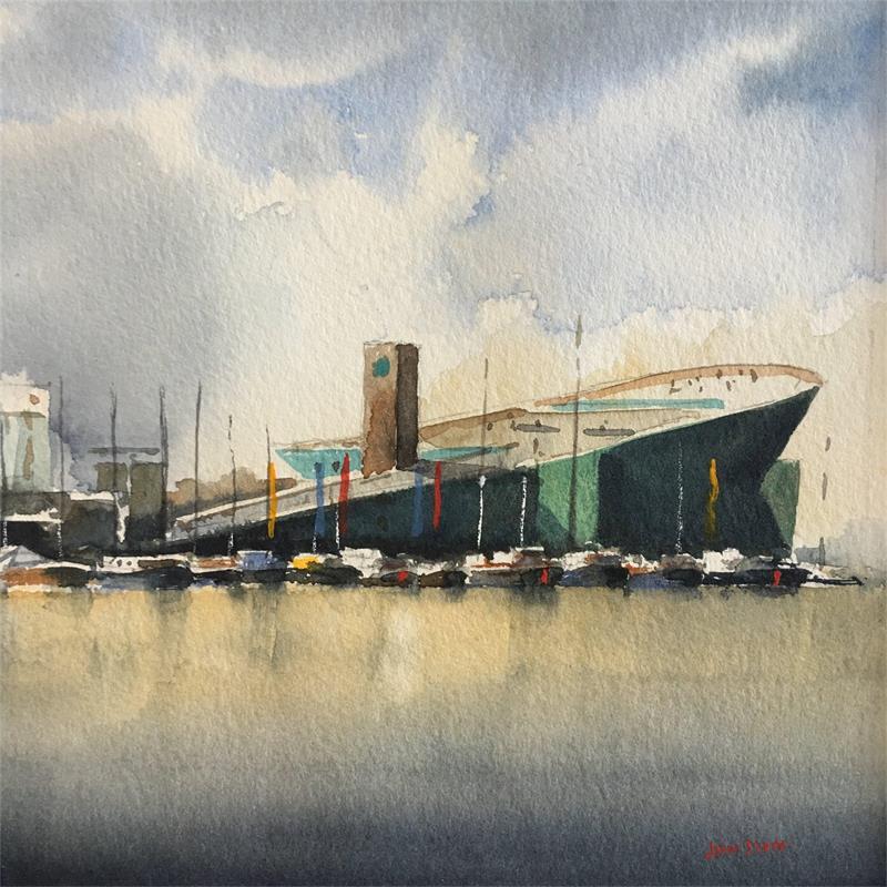 Painting sans titre 1 by Min Jan | Painting Figurative Watercolor Oil