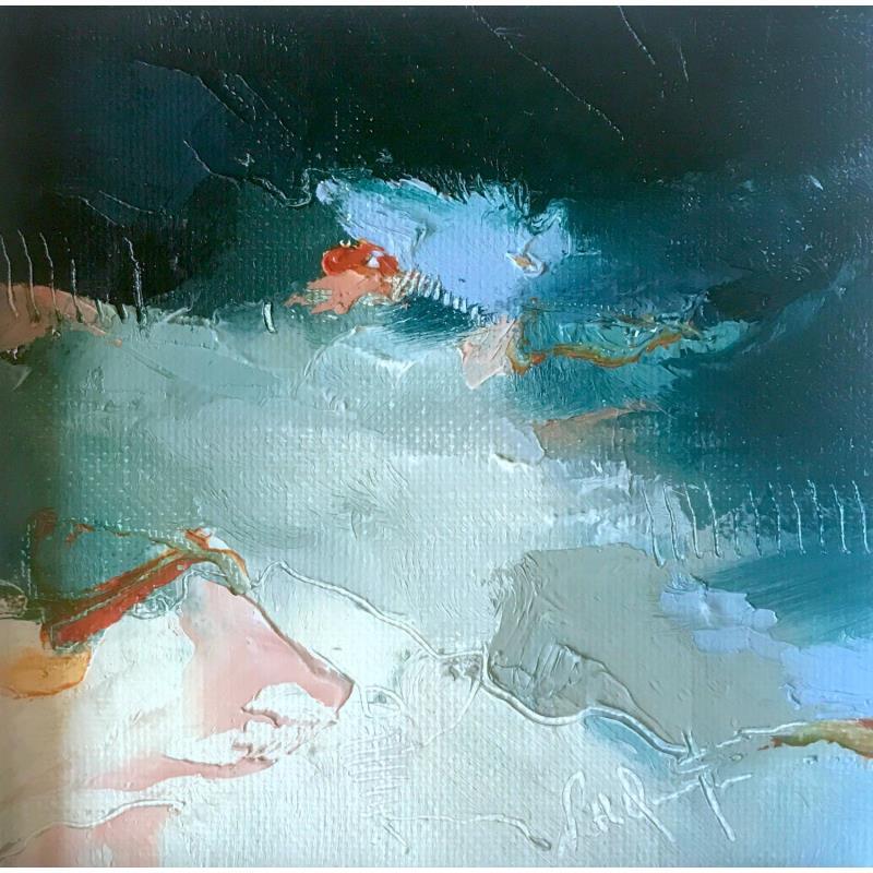 Peinture J'écoute la nuit par Dumontier Nathalie | Tableau Huile