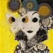 Painting Sguardo da farfalle by Nai | Painting Figurative Oil Acrylic