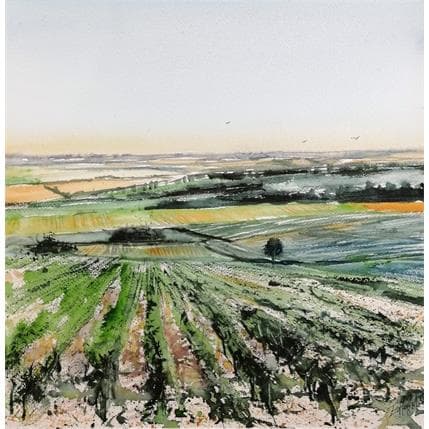 Peinture Troyes 32 par Hoffmann Elisabeth | Tableau Figuratif Aquarelle Paysages