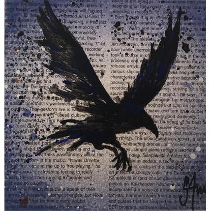 Painting L'envol by S4m | Painting Street art Acrylic Animals