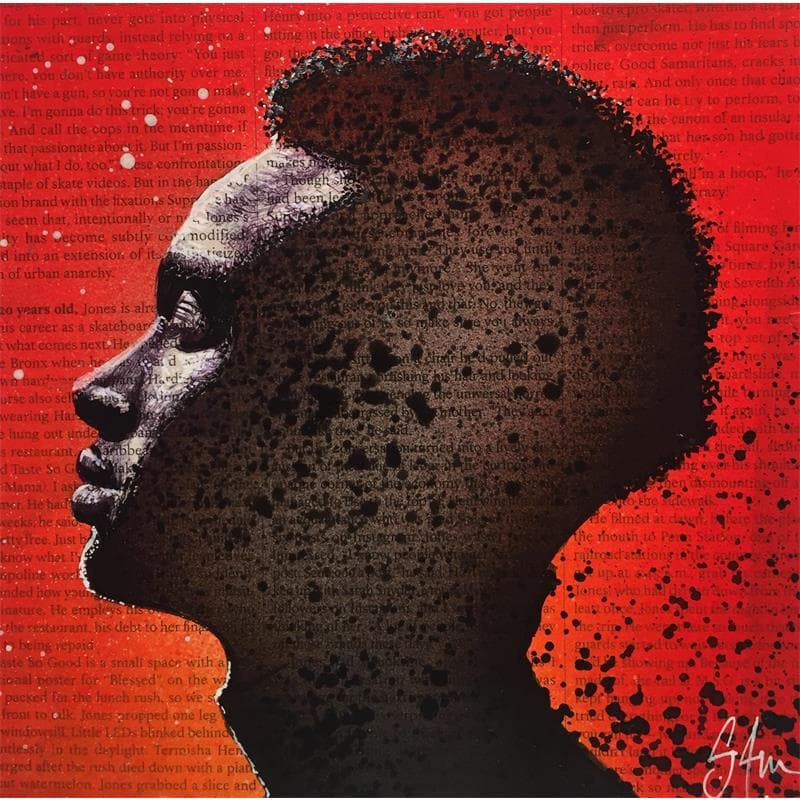 Painting Out of a dream by S4m | Painting Street art Portrait Acrylic