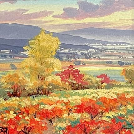 Peinture Wineyards in the valley par Requena Elena | Tableau  Huile