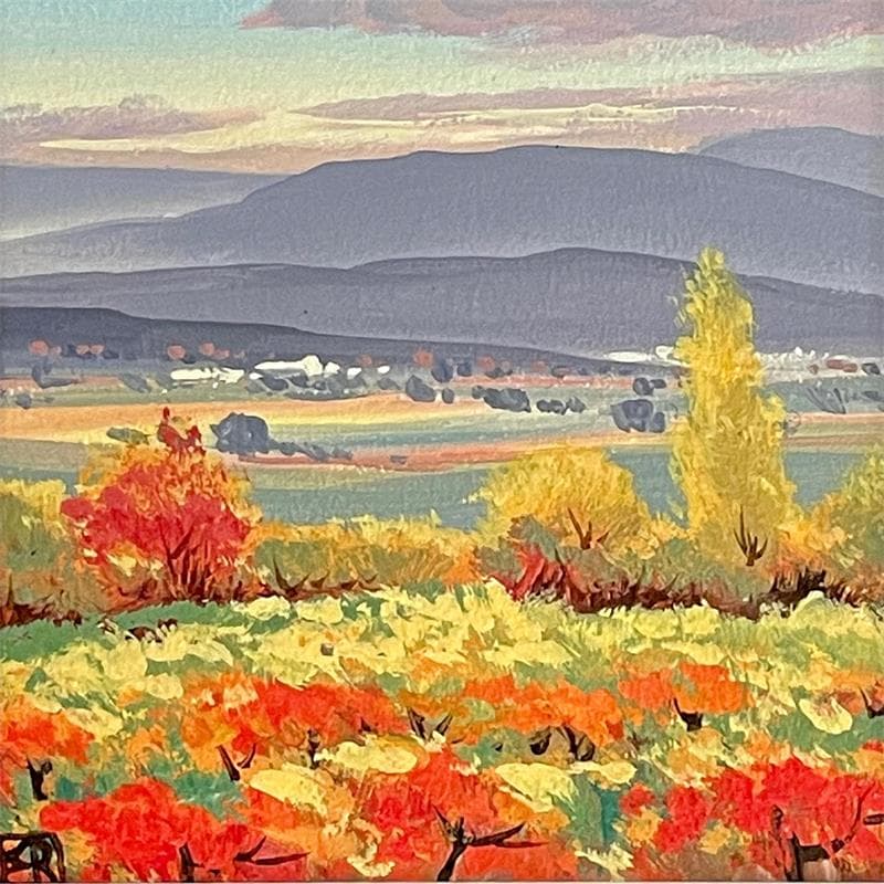Peinture Wineyards in the valley II par Requena Elena | Tableau Huile