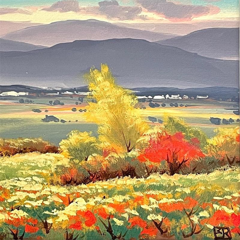 Peinture Sunrise in the valley par Requena Elena | Tableau Figuratif Huile