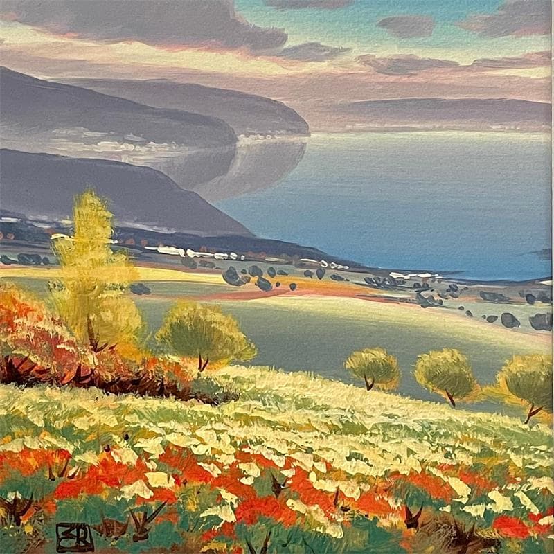 Peinture Looking at the sea II par Requena Elena | Tableau Figuratif Huile