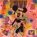 Peinture Minnie par Kikayou | Tableau Figuratif Portraits Icones Pop Graffiti Huile