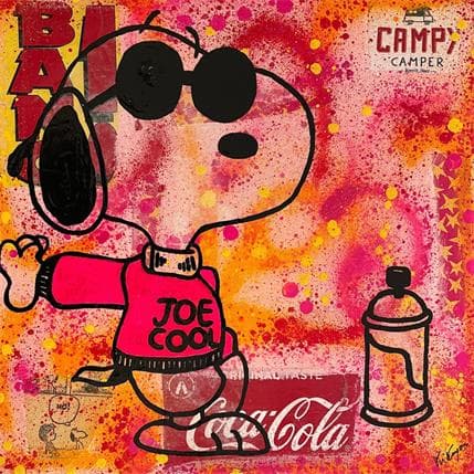 Peinture Snoopy street art par Kikayou | Tableau  Graffiti