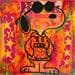 Peinture Snoopy cool par Kikayou | Tableau Graffiti