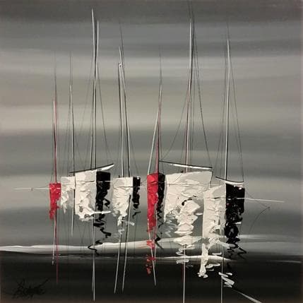 Peinture Soirée d'été en mer par Fonteyne David | Tableau Figuratif Acrylique, Huile Marine