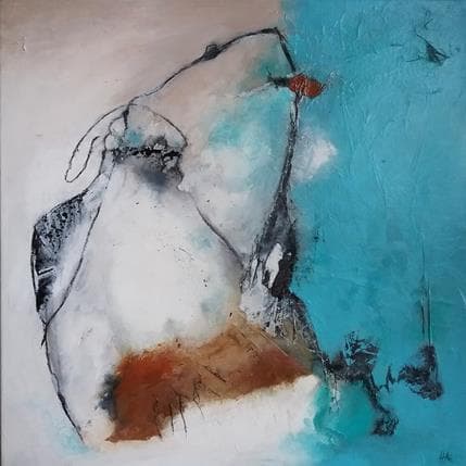 Peinture A fleur d'âme par Han | Tableau Abstrait Paysages