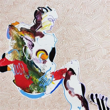 Peinture 5838 par Cressanne | Tableau Figuratif Acrylique Nu