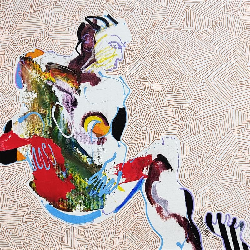 Peinture 5838 par Cressanne | Tableau Figuratif Nu Acrylique