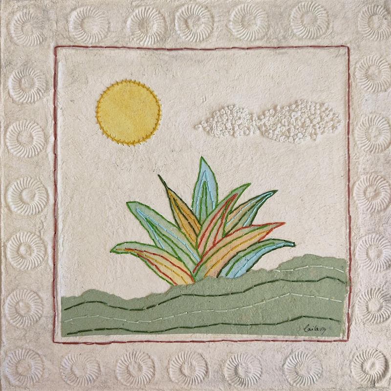 Pintura Dancing in the sun por Vazquez Laila | Pintura Figurativo Paisajes Acuarela