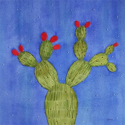 Painting When the stars come out by Vazquez Laila | Painting Figurative Watercolor Landscapes