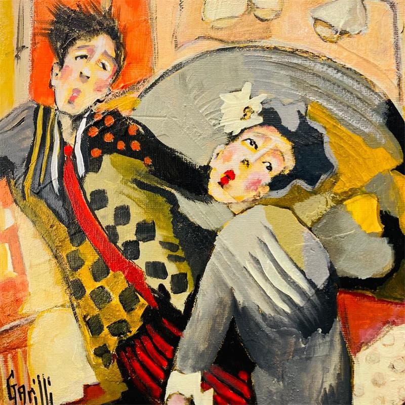 Peinture Danse de la séduction par Garilli Nicole | Tableau