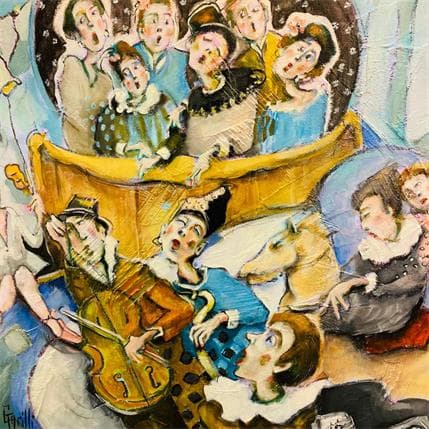 Peinture Au théâtre ce soir par Garilli Nicole | Tableau