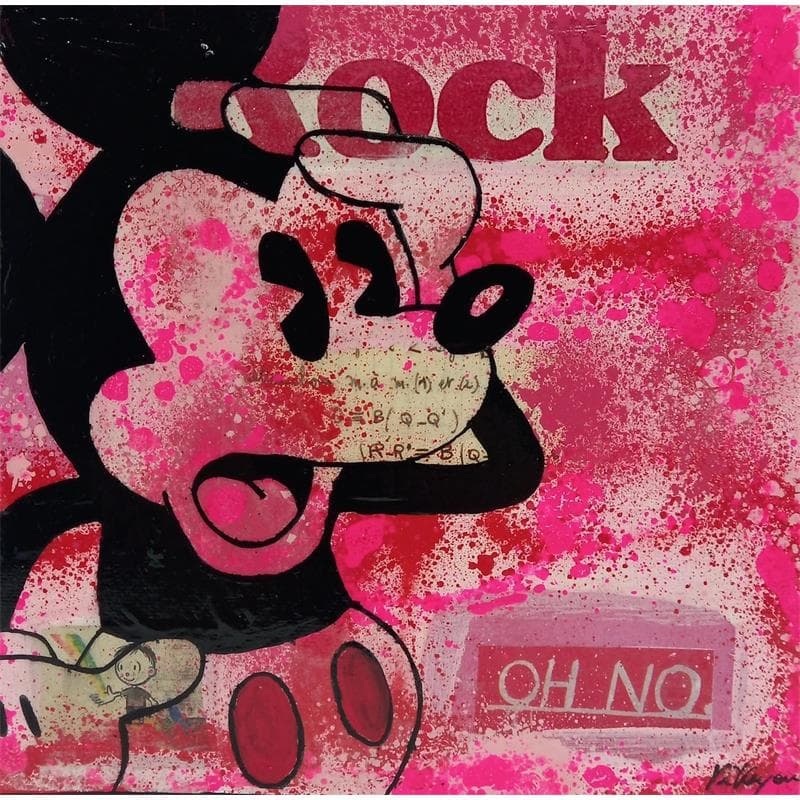 Peinture Mickey Oh no par Kikayou | Tableau Pop-art Icones Pop Graffiti