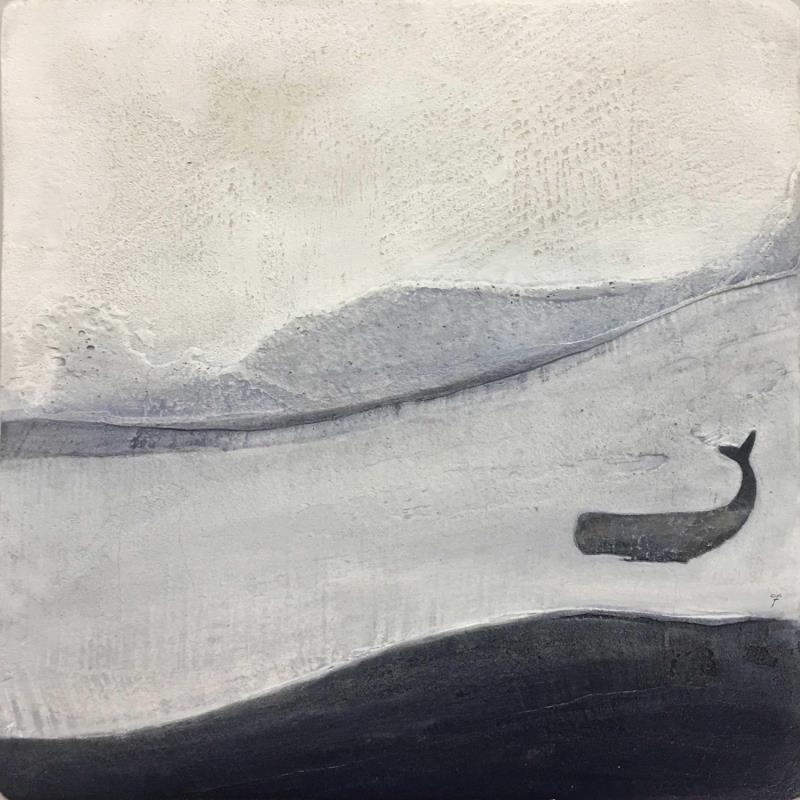 Peinture superaria par Roma Gaia | Tableau Figuratif Animaux Minimaliste Sable