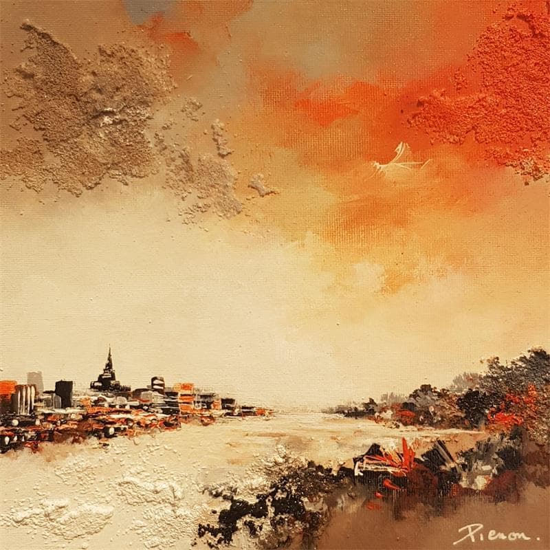 Painting Dualité by Pienon Cyril | Painting Figurative Landscapes Acrylic