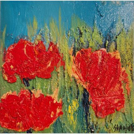 Gemälde Champ fleure von Shahine | Gemälde  Öl