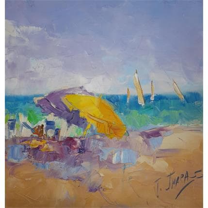 Peinture Dulce vezaro par Jmara Tatiana | Tableau Art naïf Huile Paysages