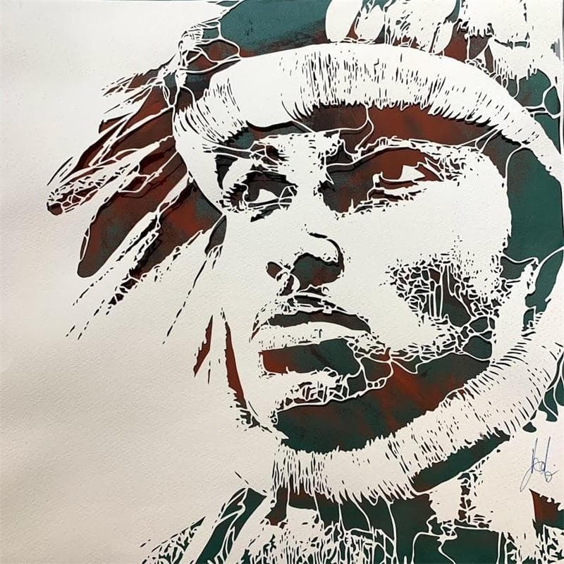 Pintura Liberty por Louafi Valentine | Pintura Figurativo Retrato