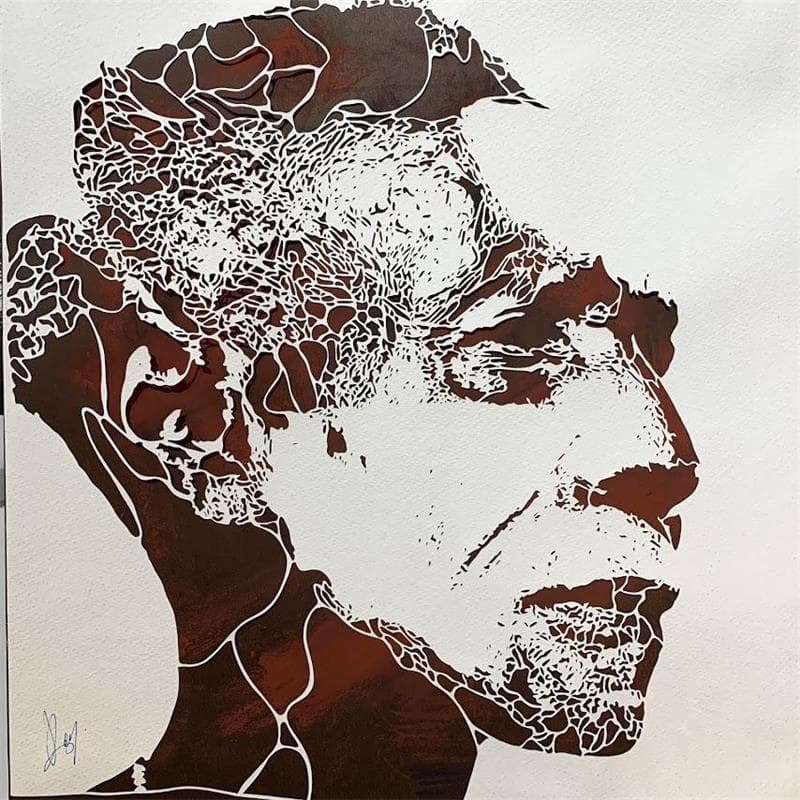 Gemälde The guide von Louafi Valentine | Gemälde Figurativ Porträt