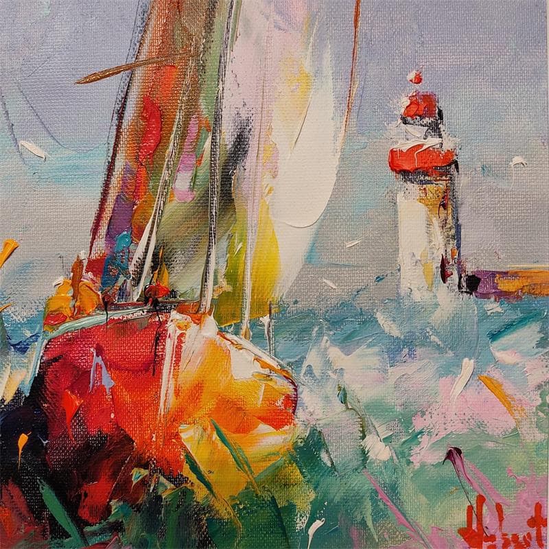 Peinture Erquy par Hébert Franck | Tableau Figuratif Paysages Marine Huile