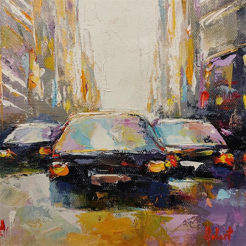 Painting Ambiance by Hébert Franck | Painting Figurative Landscapes Oil