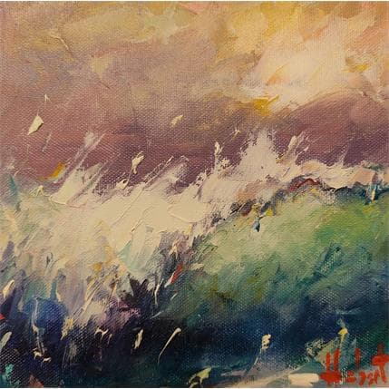 Painting Vague by Hébert Franck | Painting Figurative Oil Landscapes, Marine, Pop icons