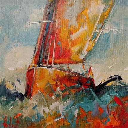 Painting Couleurs by Hébert Franck | Painting Figurative Oil Landscapes, Marine