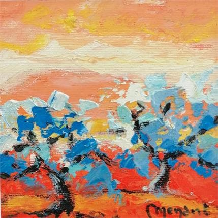 Peinture Les amandiers de mars par Menant Alain | Tableau  Acrylique