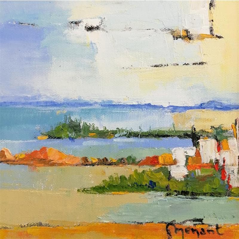 Painting Ilots fourmis et pointe aux longs cous by Menant Alain | Painting Acrylic