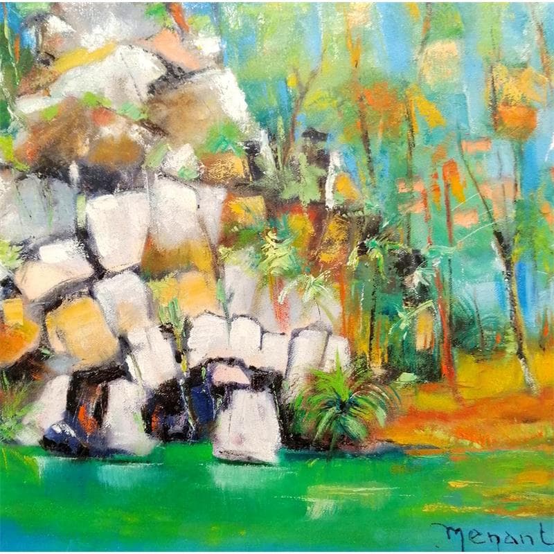 Gemälde Rivière de la Dumbéa NC von Menant Alain | Gemälde Acryl