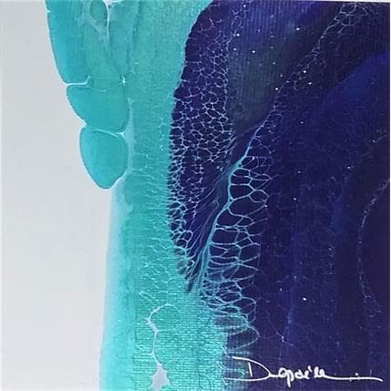 Peinture 419 Profondeurs Marines par Depaire Silvia | Tableau Abstrait Acrylique Minimaliste