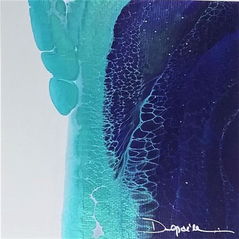 Painting 419 Profondeurs Marines by Depaire Silvia | Painting Abstract Minimalist Acrylic