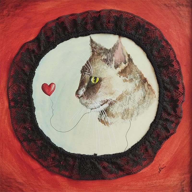 Painting Vis à vis by Nai | Painting Surrealism