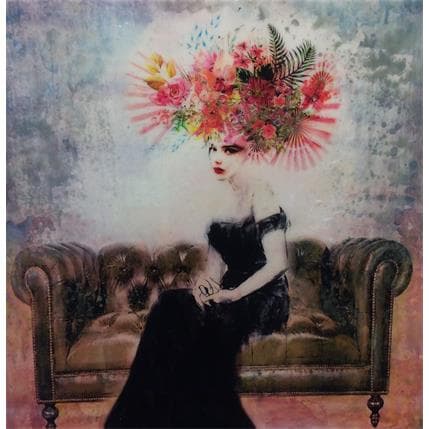 Peinture Esperar sentada par Bofill Laura | Tableau Figuratif Acrylique Portraits