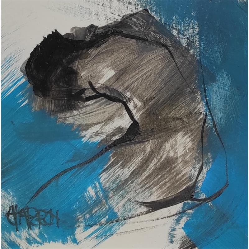 Painting Lagon 1 by Chaperon Martine | Painting Figurative Nude Acrylic